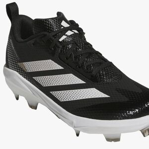 Adidas Black and White Sports Cleats